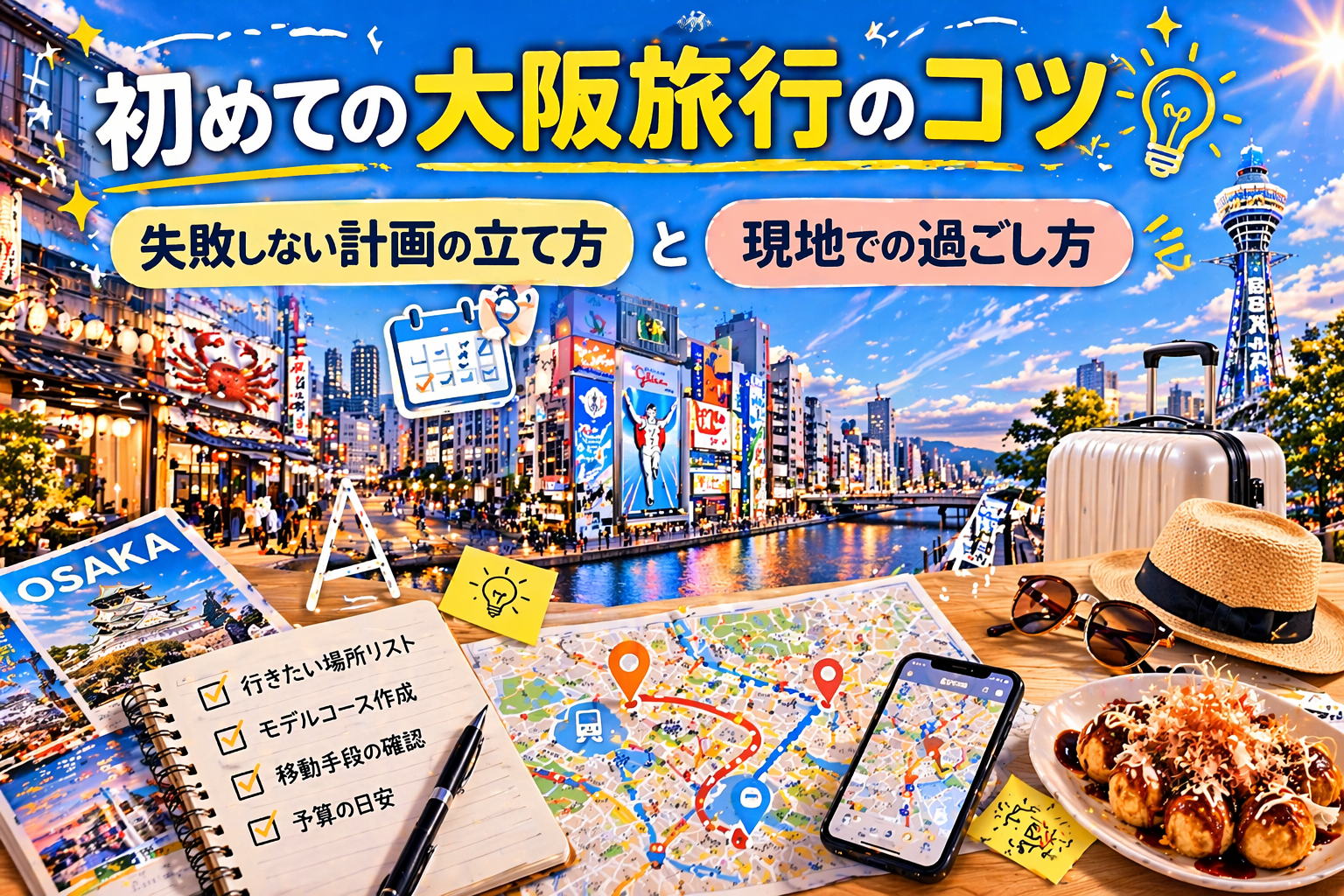 初めての大阪旅行のコツ